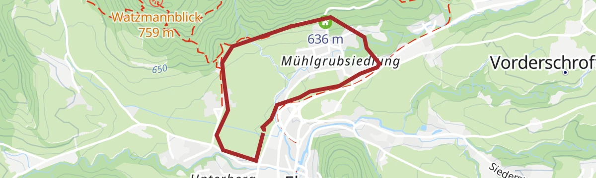 Route map: Ebenauer Mühlenwanderweg